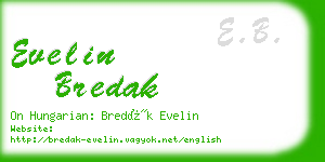 evelin bredak business card